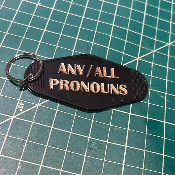 Pronouns | Motel Keychain